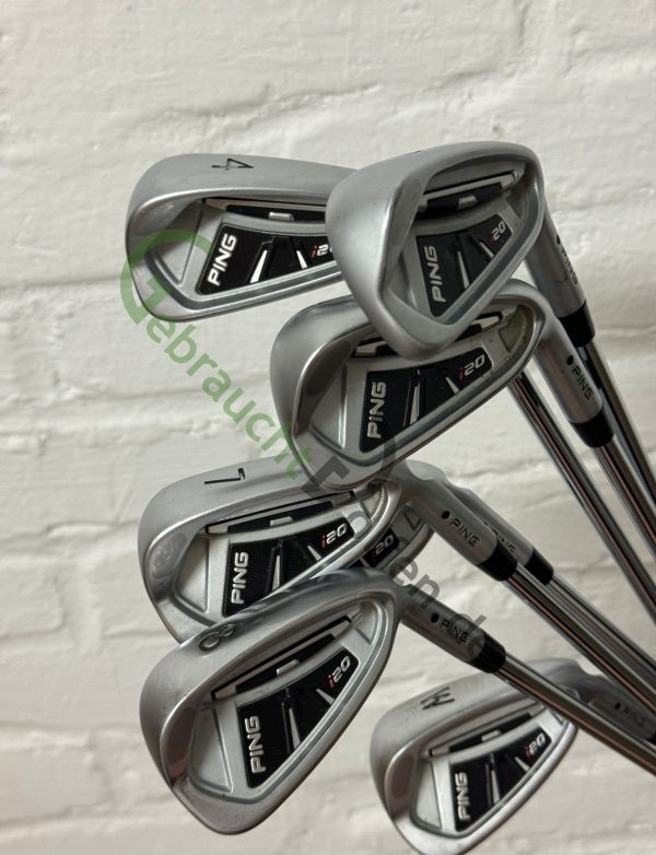 PING i20 4-P, Eisensatz, Rechts, Stiff-Flex, Stahl +1"