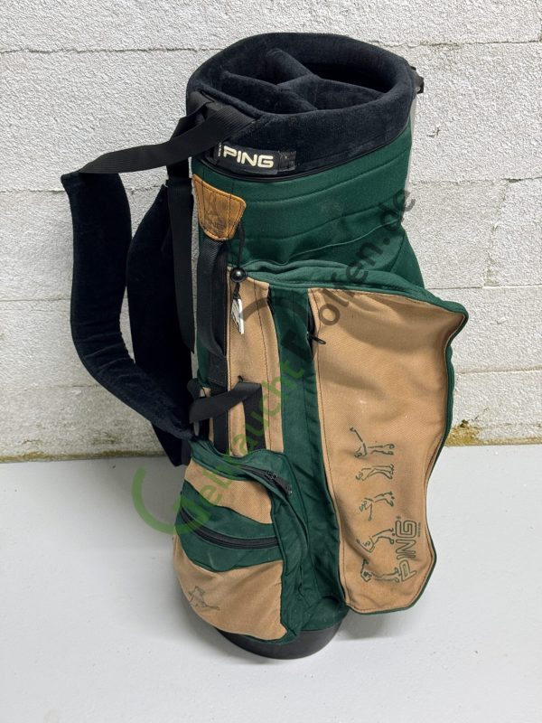 PING Karsten Hoofer 2 Standbag Vintage Grün/Hellbraun, 4-fach