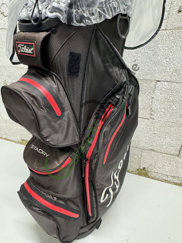 Titleist StaDry Cartbag 14 Schwarz/Rot - Image 3