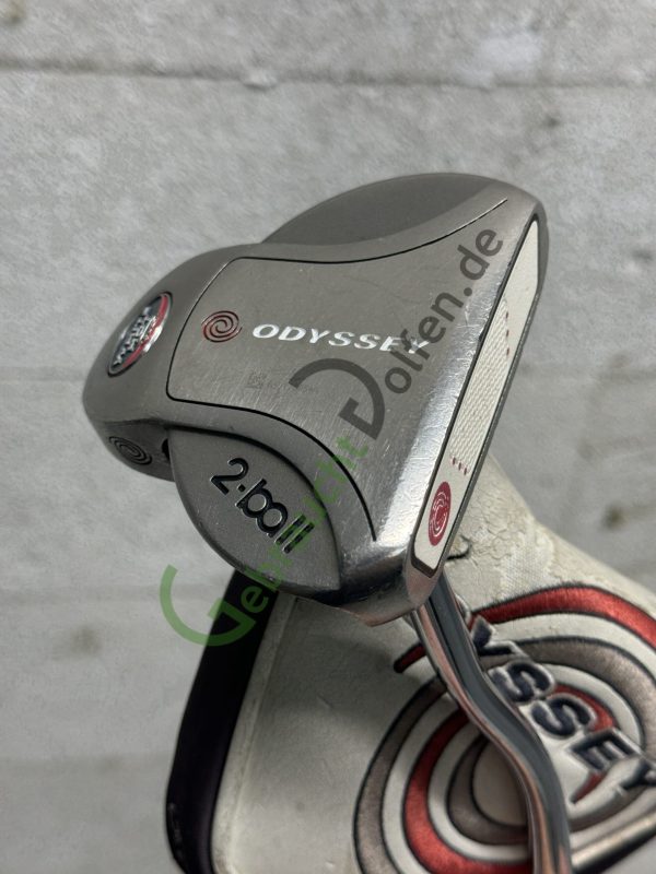 Odyssey White Hot 2-BALL Putter, Mallet 35" Rechts