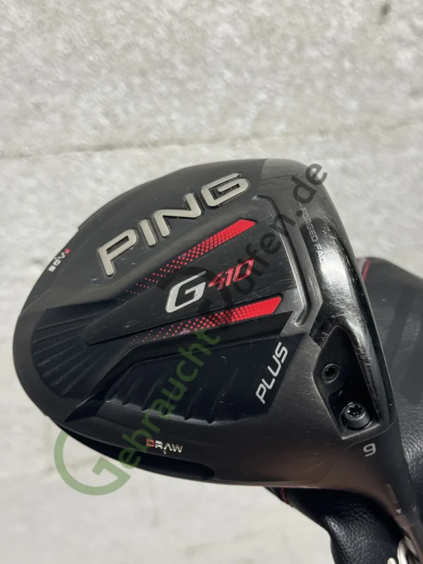 PING G410 Plus Driver, 9º Rechts RH, X-Stiff Evenflow Black, Cover