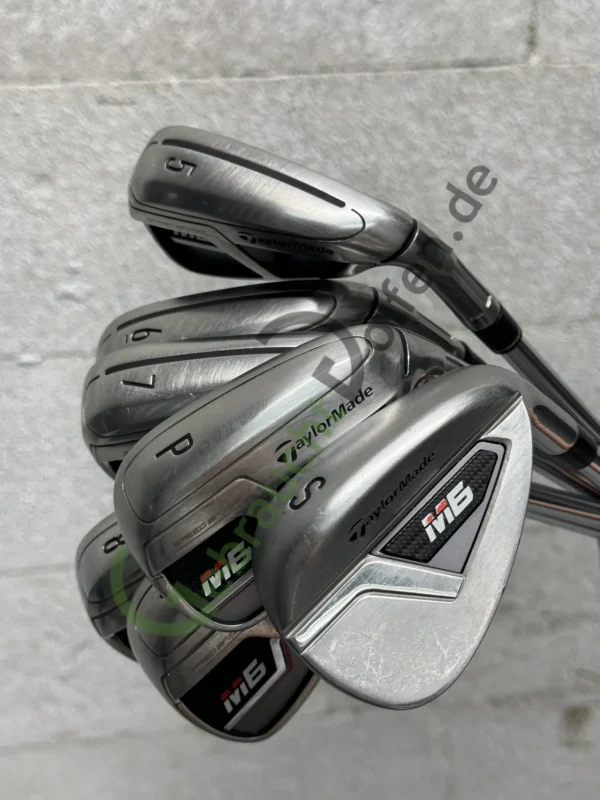 Detailaufnahme des TaylorMade M6 Eisensatzes