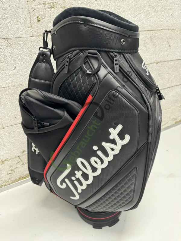 Titleist Staff Bag Premium Schwarz/Rot – Bild 2