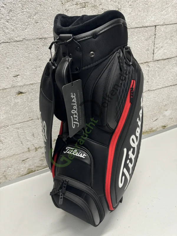 Titleist Staff Bag Premium Schwarz/Rot – Bild 3