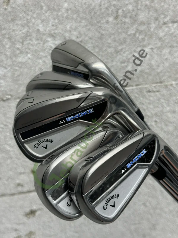 Callaway Paradym Ai Smoke Eisensatz 5-A, Rechts RH, Regular-Flex, Stahl