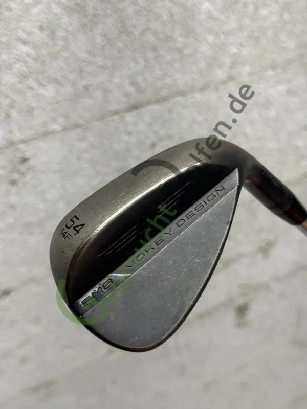 Titleist Vokey SM8 Sand Wedge 54/14º, Rechts RH, F-Grind, Wedge-Flex, Stahl, Jet Black