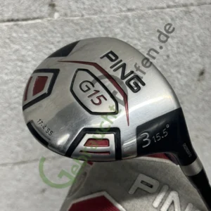 PING G15 Holz 3, 15.5º, RH Rechts, Stiff-Flex, Cover