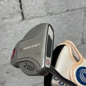 Odyssey 2-ball Putter 35", RH Rechts, Two-Thumb Griff, Cover