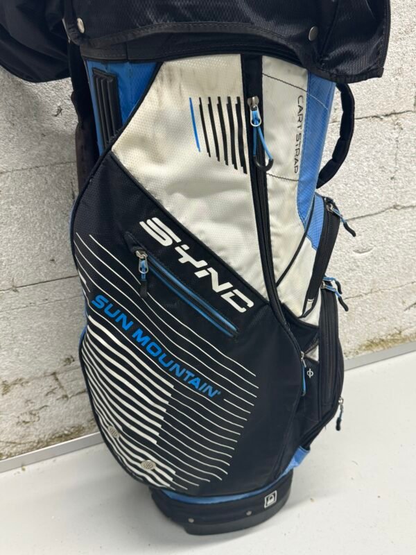 Sun Mountain SYNC Cart Bag Schwarz/Blau, 14-way – Bild 3