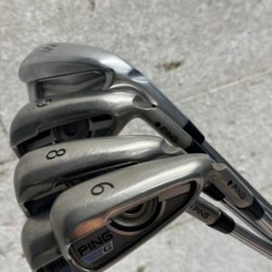 PING G-Series Eisensatz 6-PW, Rechts RH, Regular-Flex, Stahl, black dot