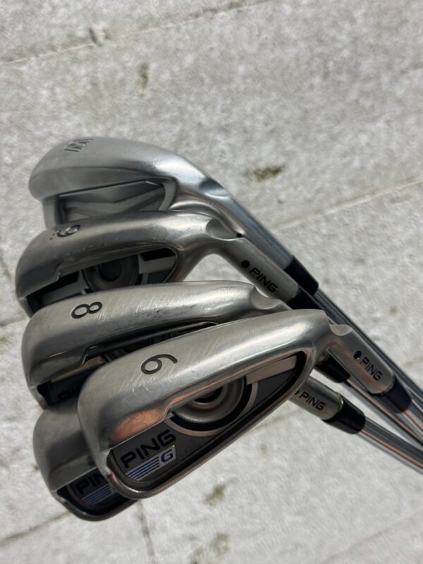 PING G-Series Eisensatz 6-PW, Rechts RH, Regular-Flex, Stahl, black dot