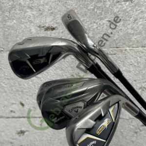 Callaway Warbird Eisensatz 5-PW, Rechts RH, Regular-Flex, Graphit