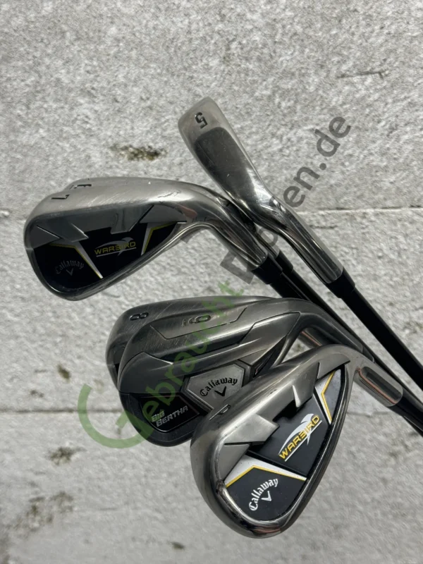Callaway Warbird Eisensatz 5-PW, Rechts RH, Regular-Flex, Graphit