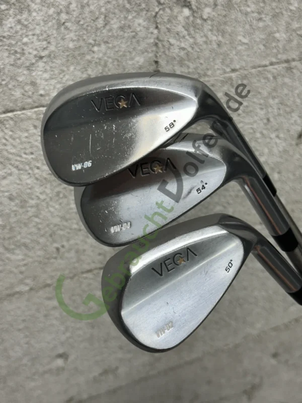 VEGA VW-02/04/06 Wedge Set, 50º, 54º, 58º, Rechts RH, Regular-Flex, Steelfiber