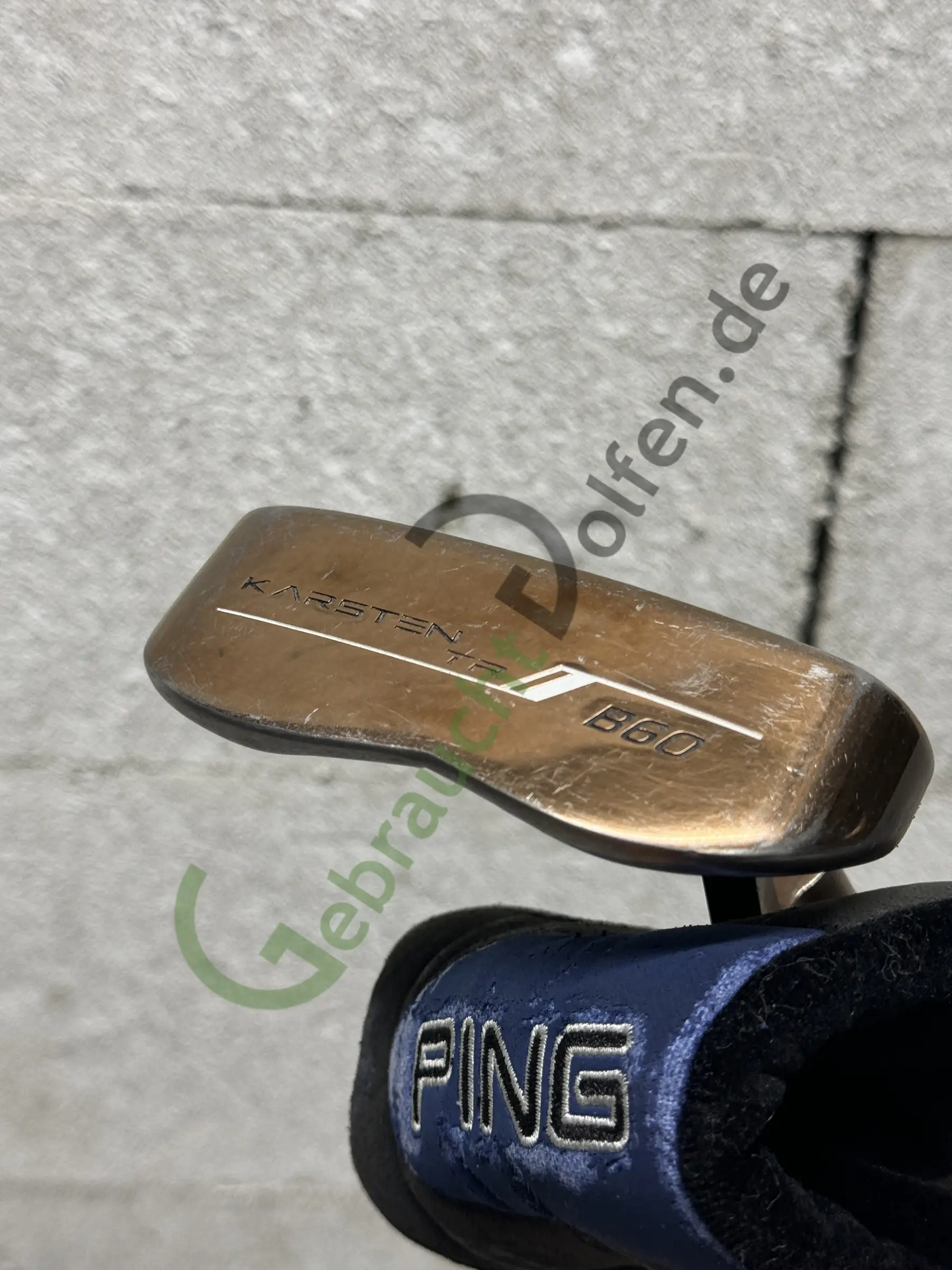 PING B60 Karsten TR Putter 33.75″, Rechts RH, Blade, Black dot
