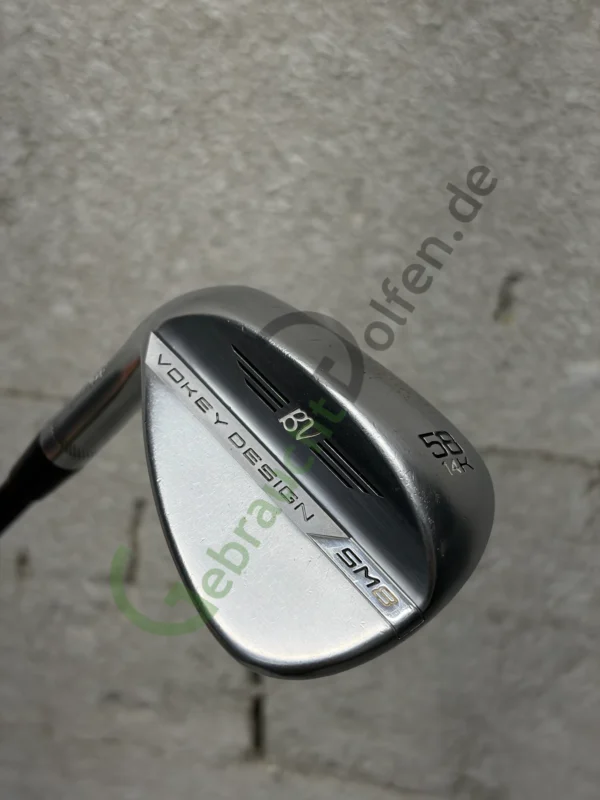 Titleist Vokey SM8 Lob Wedge, 58/14º K, Links LH, Allround-Flex, Graphit