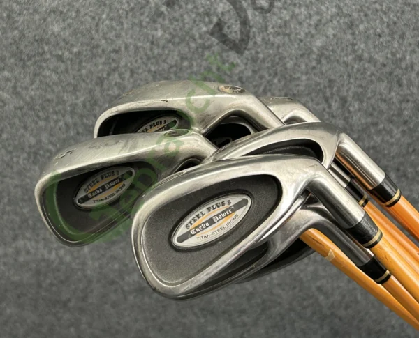 Turbo Power Steel Plus 3 Eisensatz 3-SW, Rechts RH, Graphit, Regular-Flex