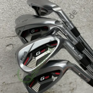 PING G410 Eisensatz 4-SW, Rechts RH, Regular-Flex, Stahl +3", White Dot