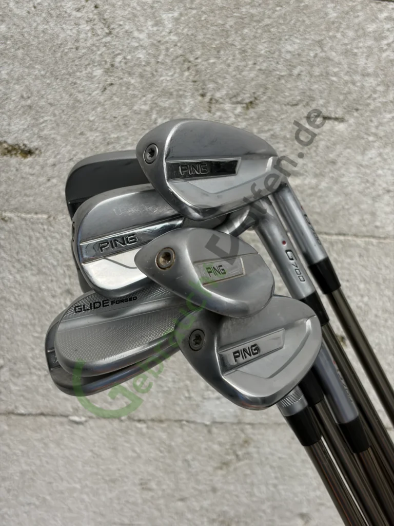 PING G700 Eisensatz 5-PW, SW, LW, Rechts RH, Regular-Flex, Graphit Recoil, Red Dot