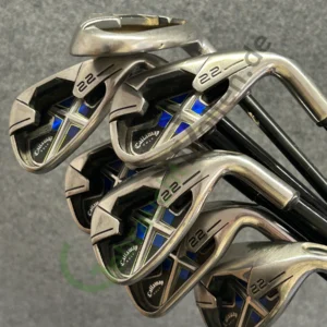 Callaway X-22 Eisensatz 5-PW,AW,SW, Rechts RH, Regular-Flex, Graphit