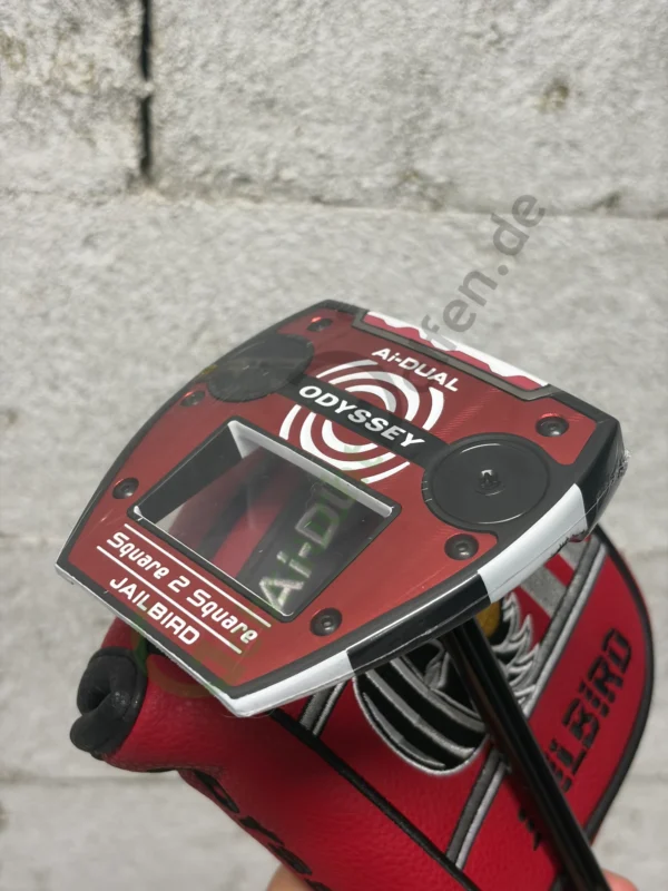 Odyssey Ai-Dual Square 2 Square Mini Jailbird Mallet Putter, Rechts RH, 35"