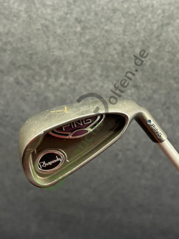 PING Rhapsody Eisen 7, Rechts RH, Ladies-Flex, Graphit, Blue dot