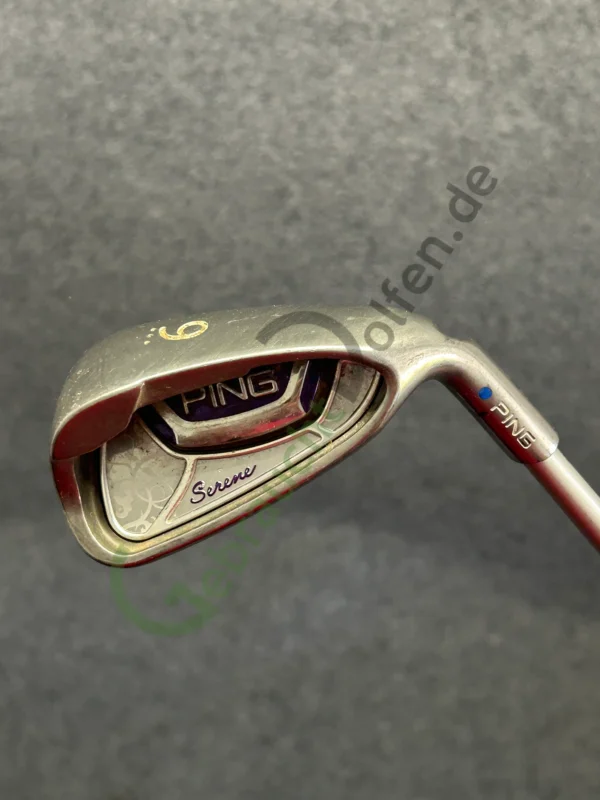 PING Serene Eisen 9, Rechts RH, Ladies-Flex, Graphit, Blue dot